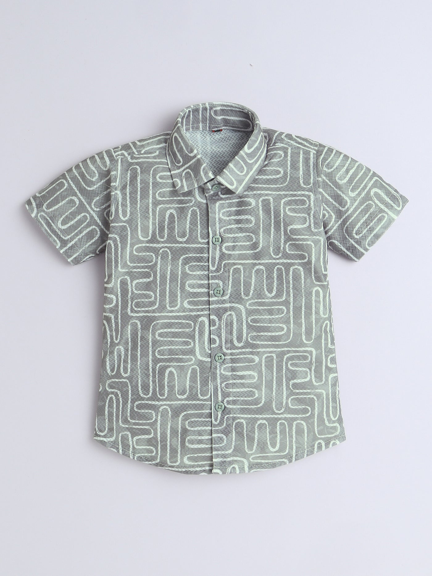 Boys Half Sleeves Printed Shirt & Shorts Set