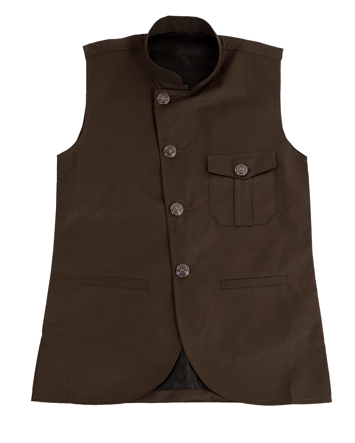 Boys Solid Waistcoat