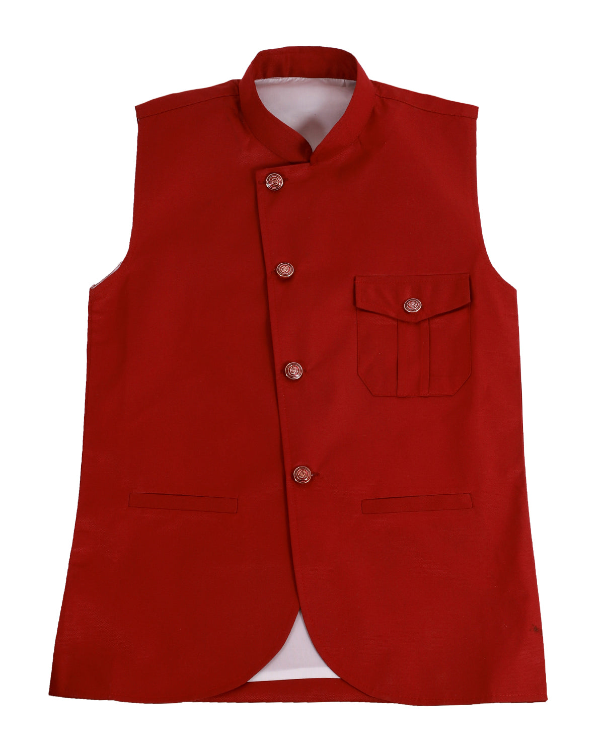 Boys Solid Waistcoat