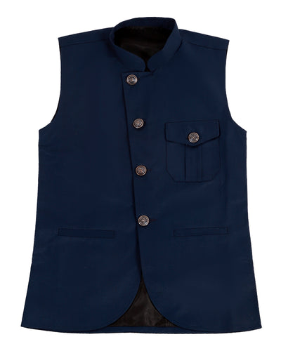 Boys Solid Waistcoat