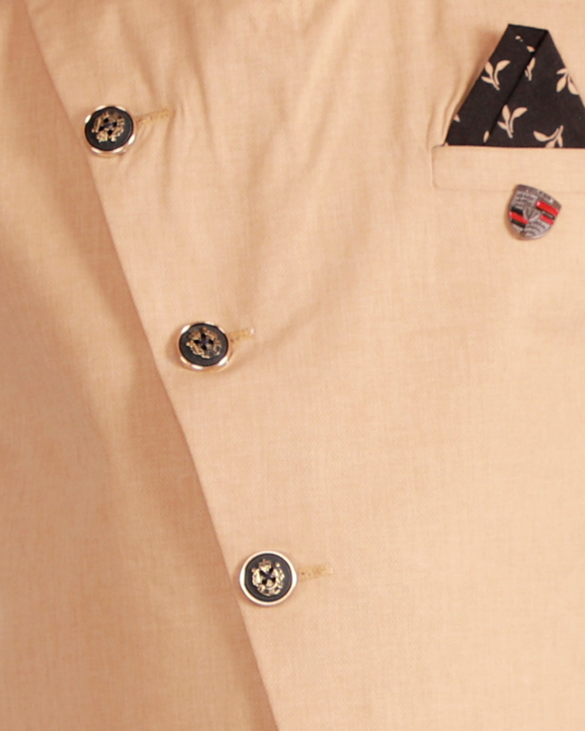 Boys Cotton Blend Printed Shirt With Solid Waistcoat & Trouser Set