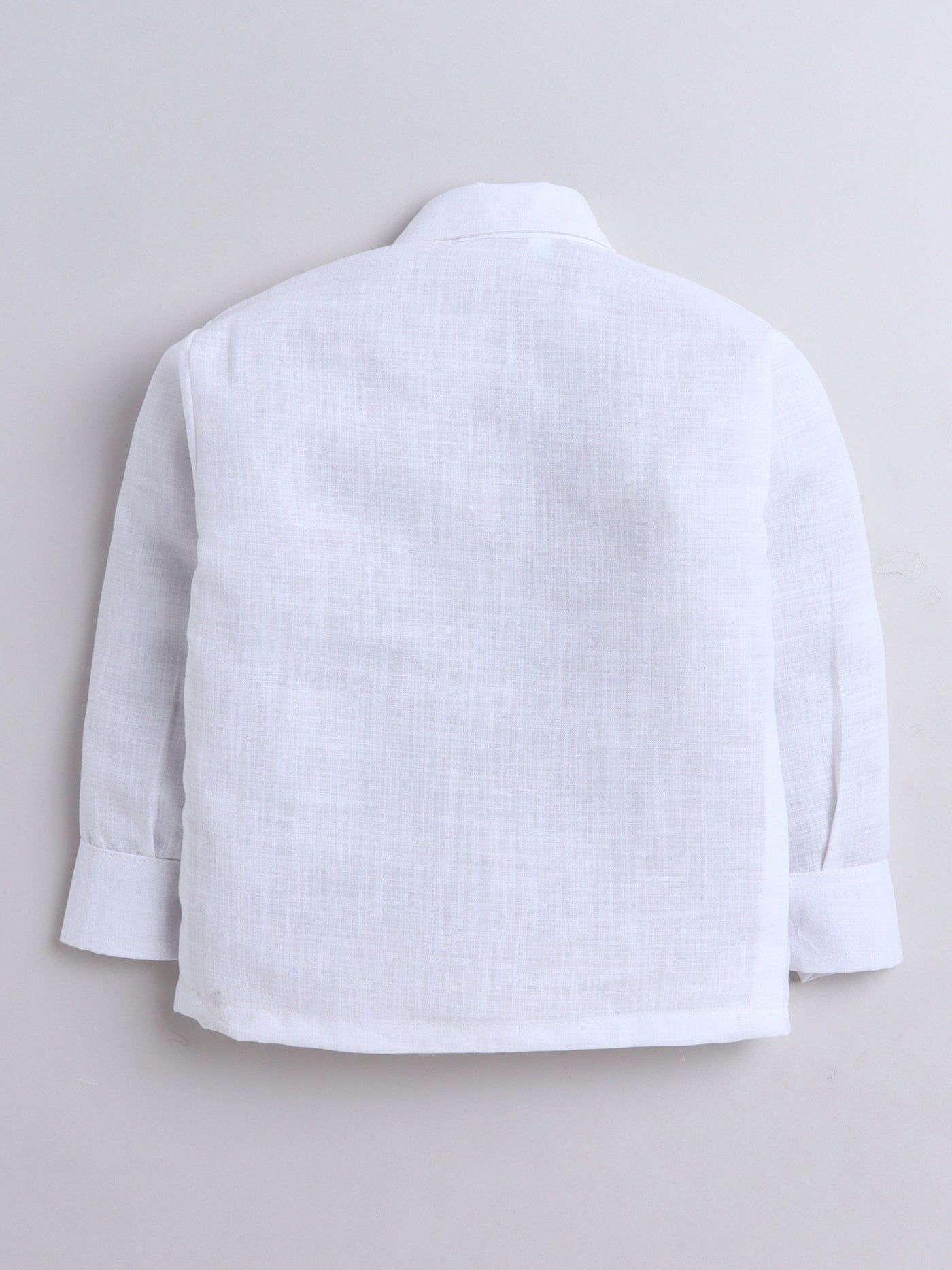 Fourfolds Boy 3-Piece Set Featuring  Shirt, Waistcoat with Bow , and Matching Trouser