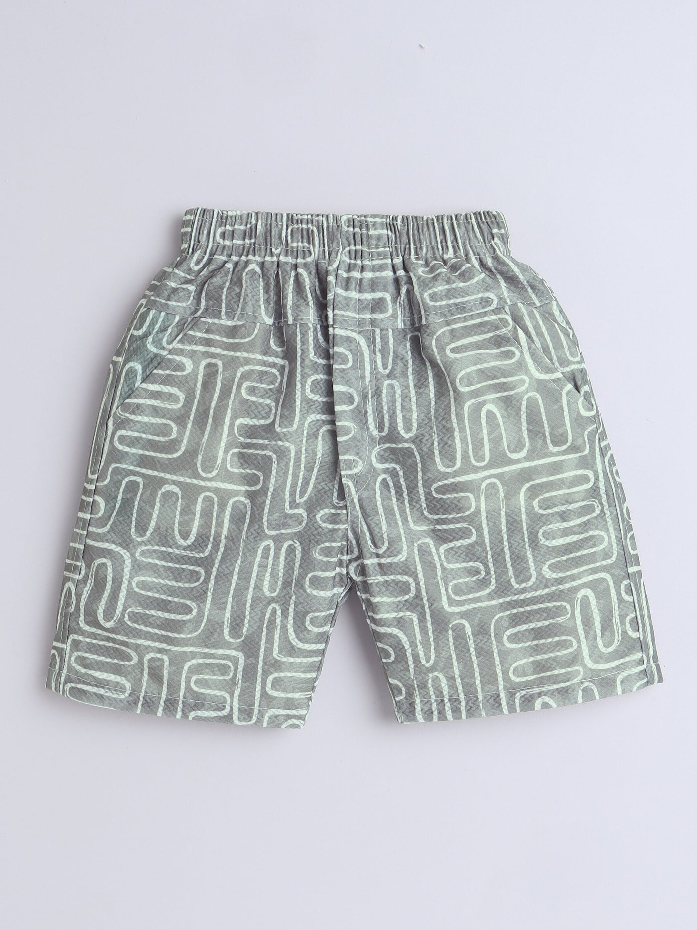 Boys Half Sleeves Printed Shirt & Shorts Set