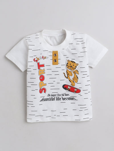 Boys Half Sleeve Printed T-Shirt & Shorts Set