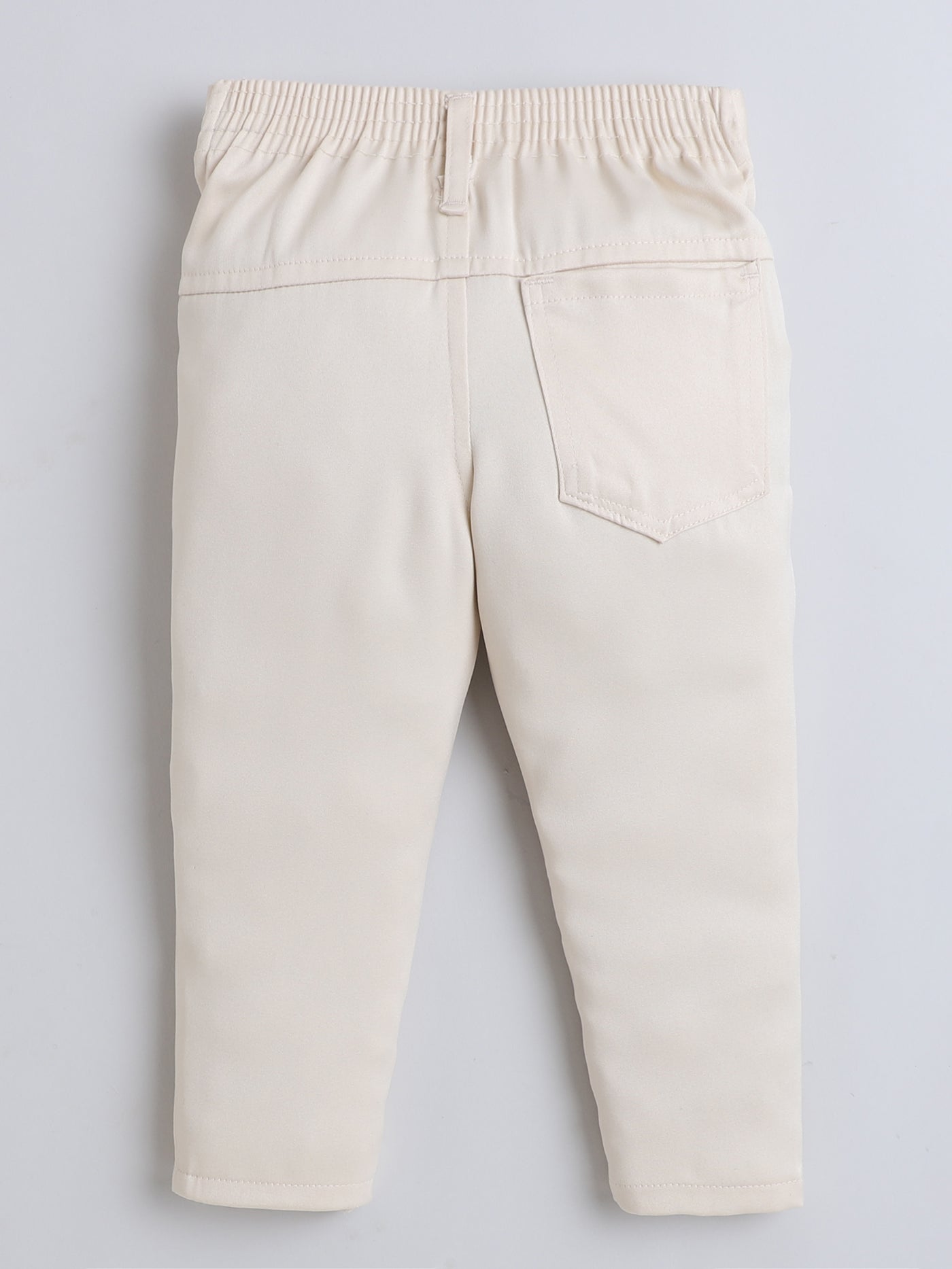 Boys Cotton Blend Embroidered 3 Piece Suit Set With Bow