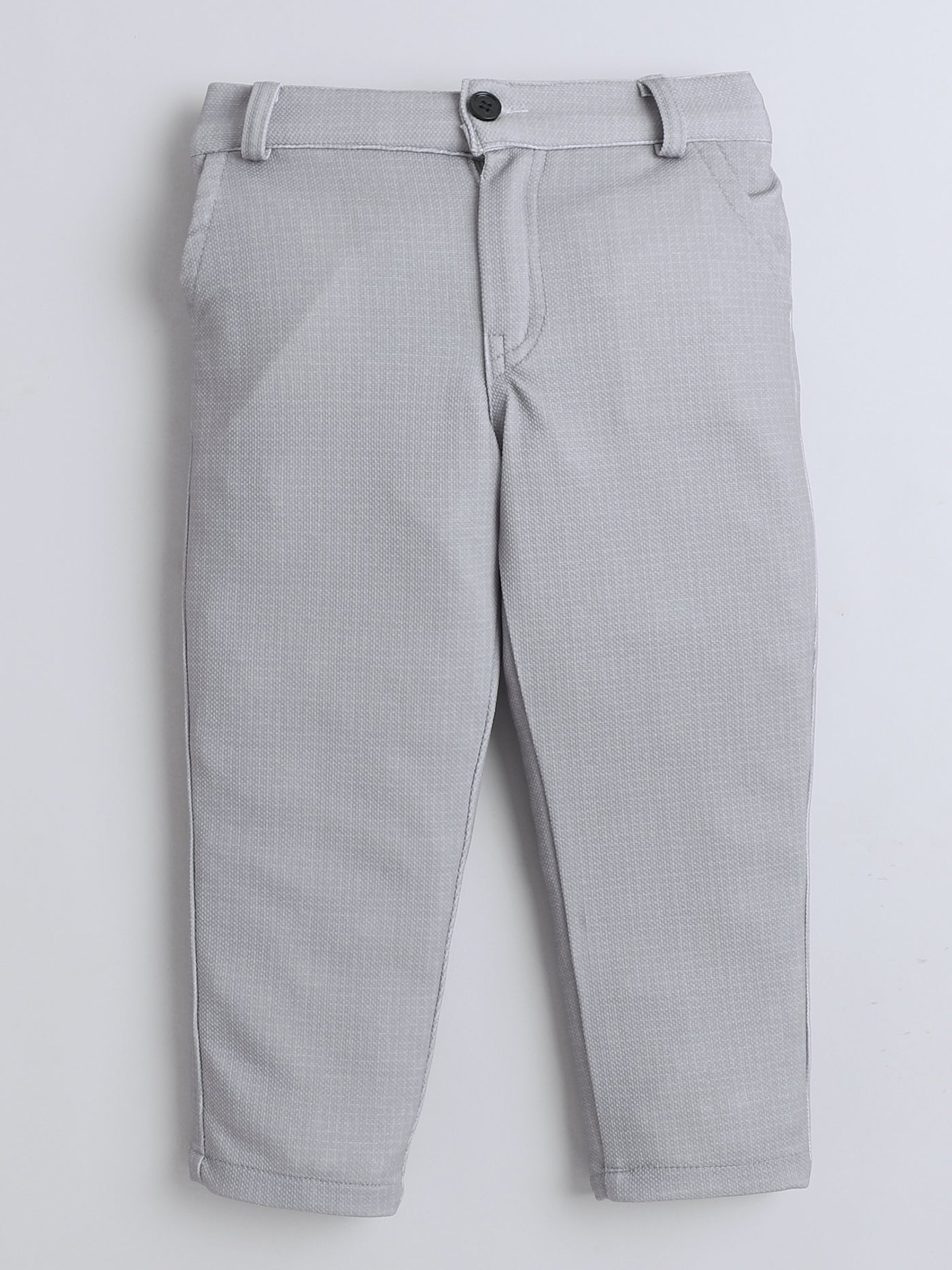 Boys Cotton Blend Geometric Pattern 3 Piece Suit Set With Bow