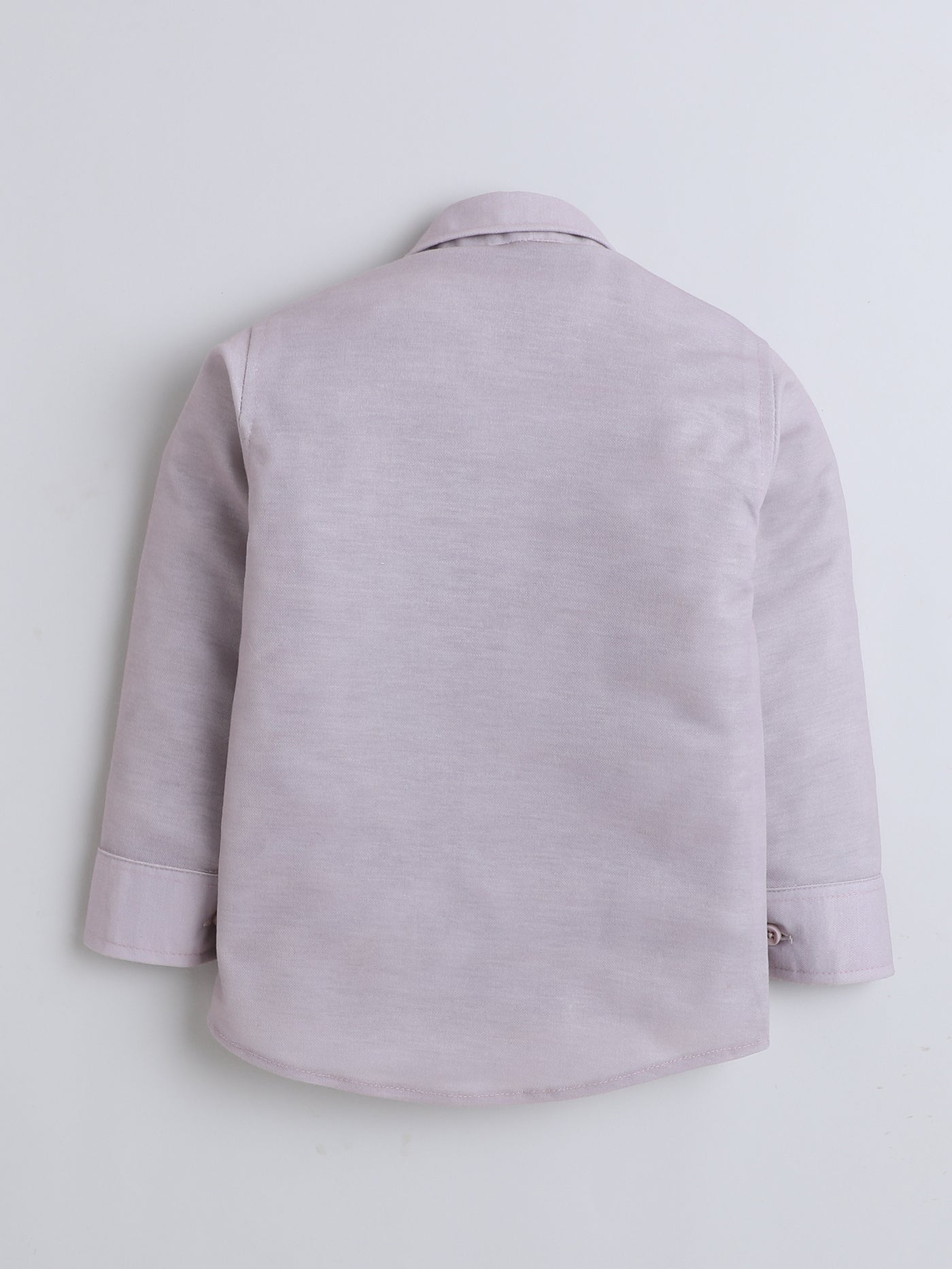 Boys Cotton Blend Geometric Pattern 3 Piece Suit Set With Bow