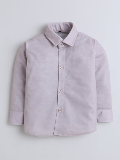 Boys Cotton Blend Geometric Pattern 3 Piece Suit Set With Bow