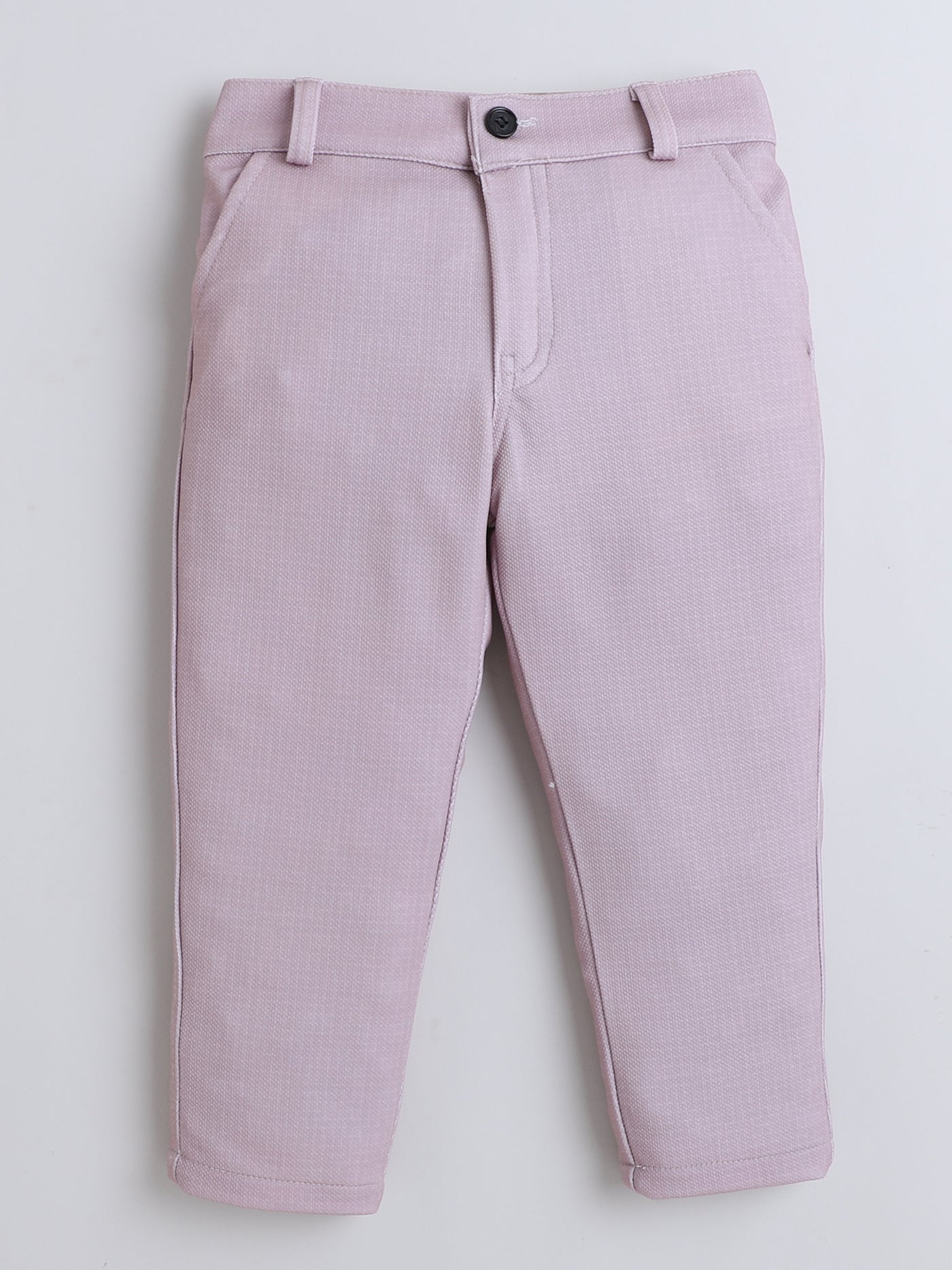 Boys Cotton Blend Geometric Pattern 3 Piece Suit Set With Bow