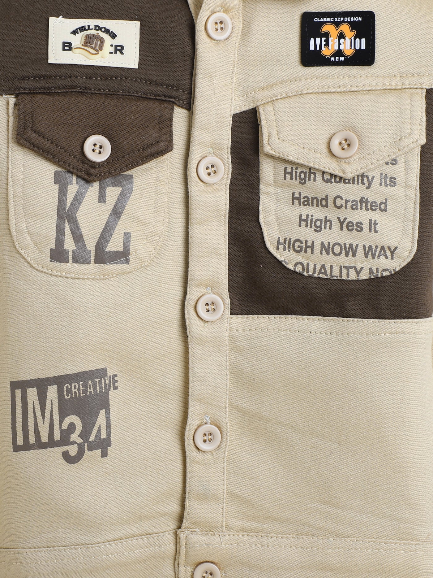 Boys Cotton Blend Color-block Graphic Print Jacket & Trouser Set With Printed T-shirt