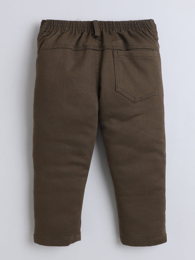 Boys Cotton Blend Color-block Graphic Print Jacket & Trouser Set With Printed T-shirt