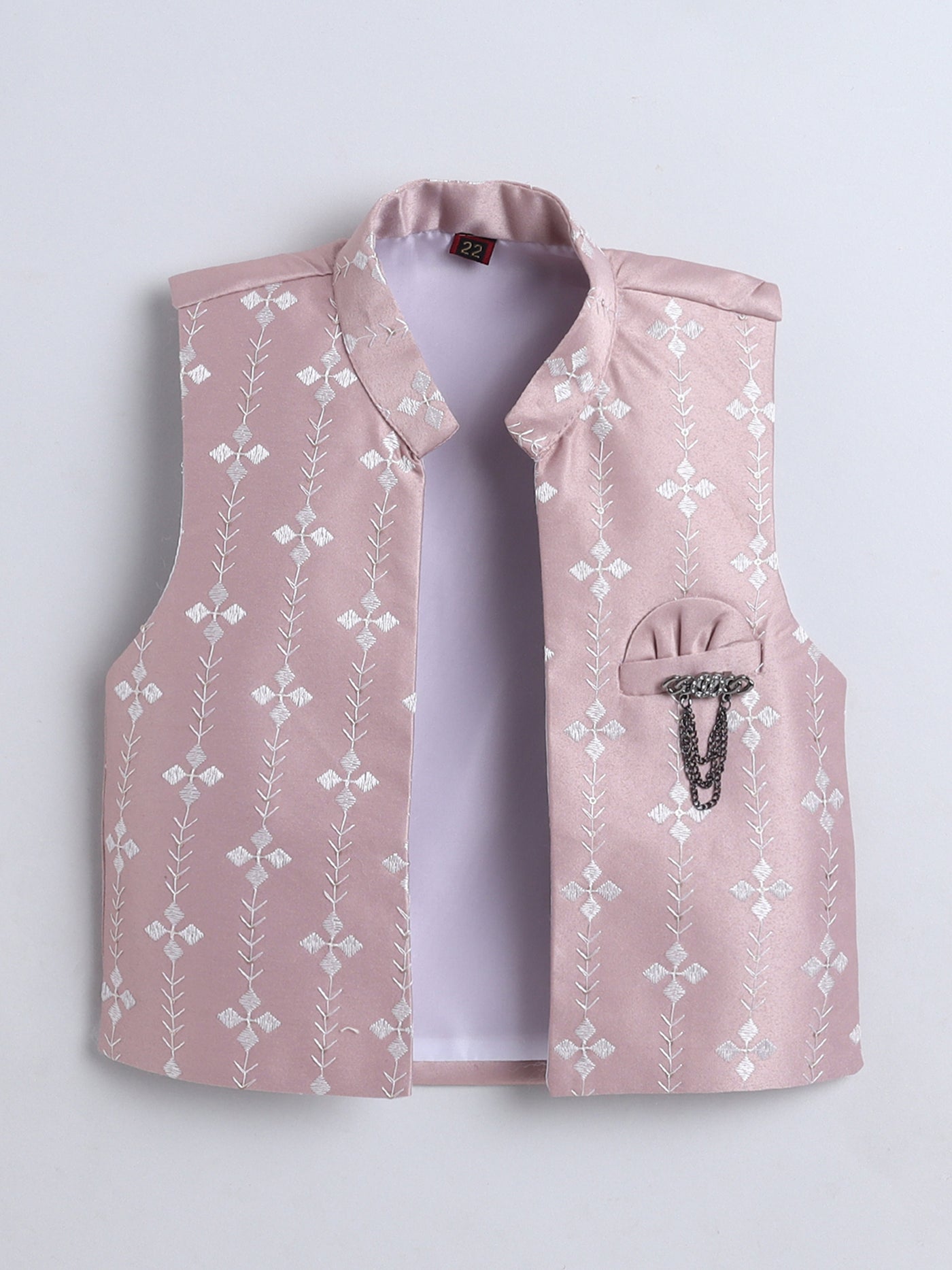 Boys Sequins Embellished Embroidered Sherwani Set