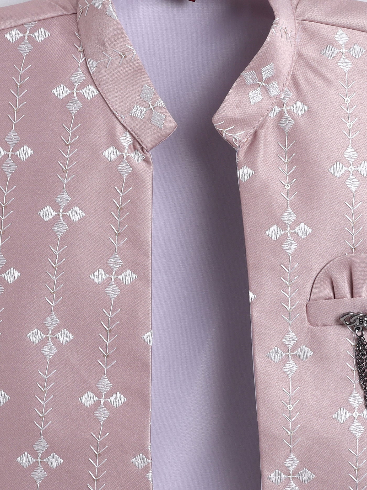 Boys Sequins Embellished Embroidered Sherwani Set