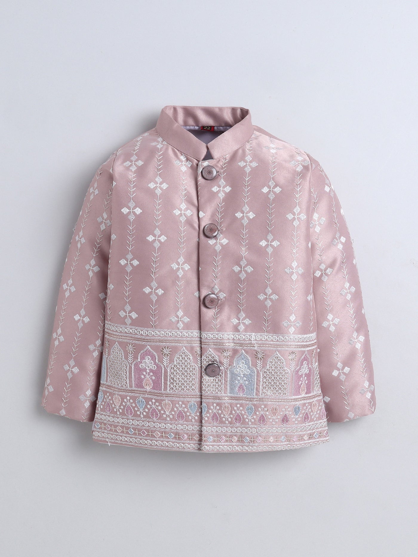 Boys Sequins Embellished Embroidered Sherwani Set