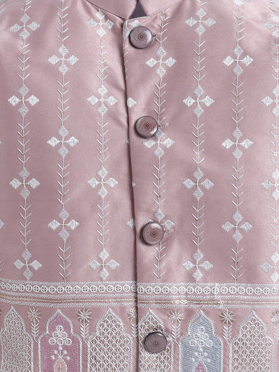 Boys Sequins Embellished Embroidered Sherwani Set