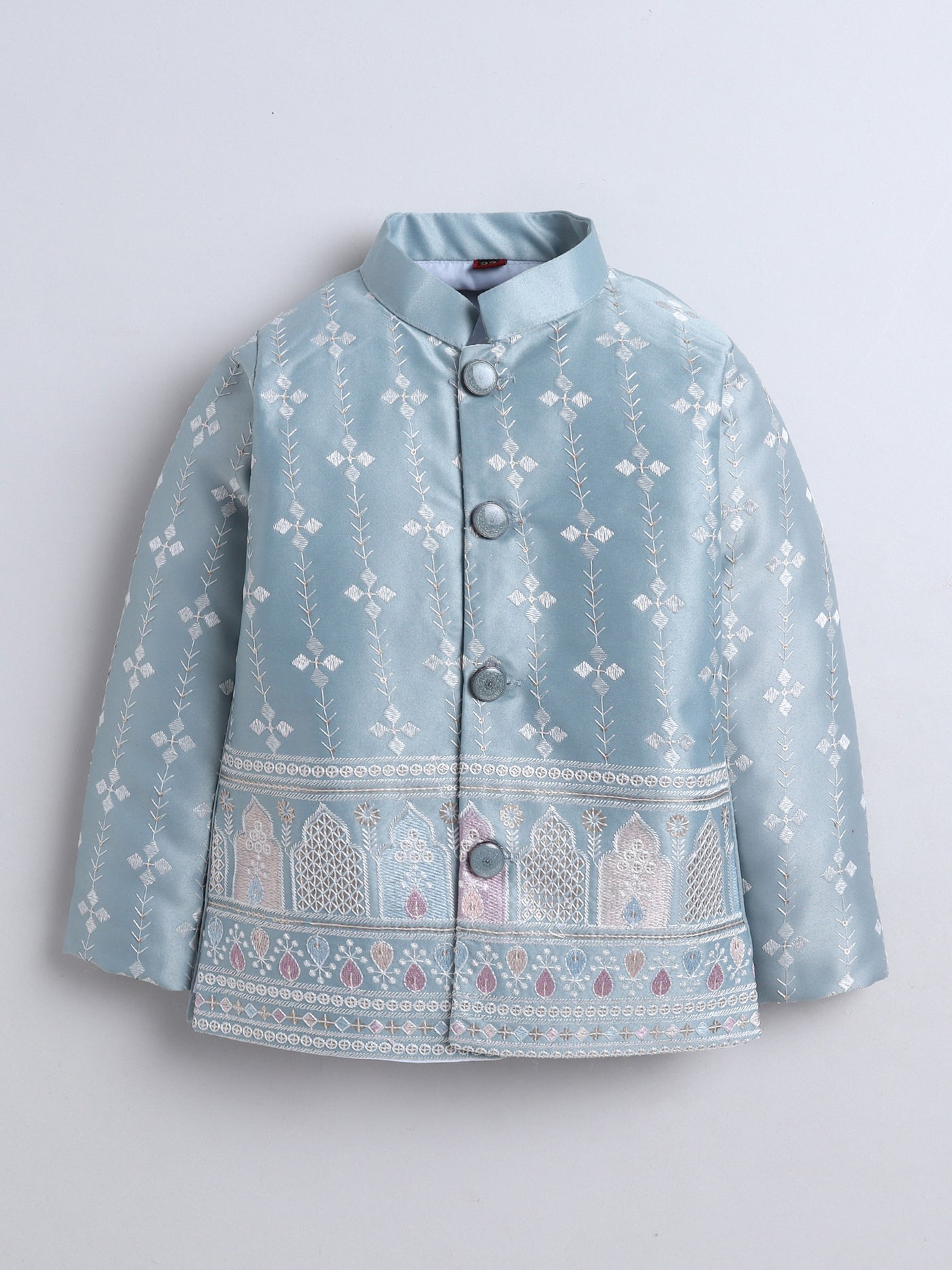 Boys Sequins Embellished Embroidered Sherwani Set