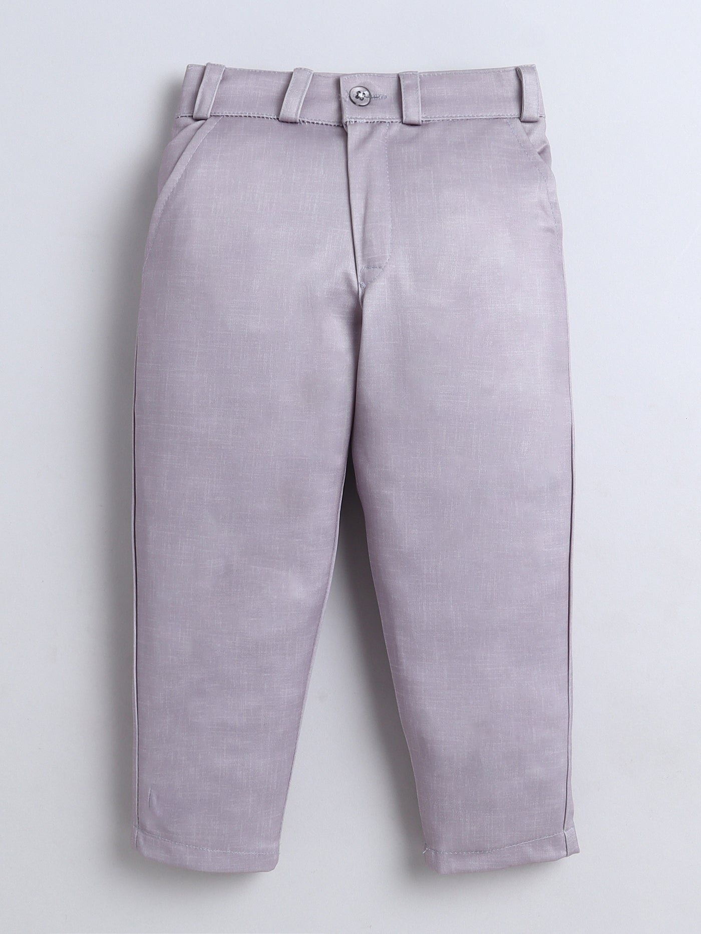 Boys Leaf Printed Mandarin Collar 3 Piece Suit Set