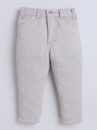 Boys Sequins Embellished Sherwani & Trouser Set With Shrug