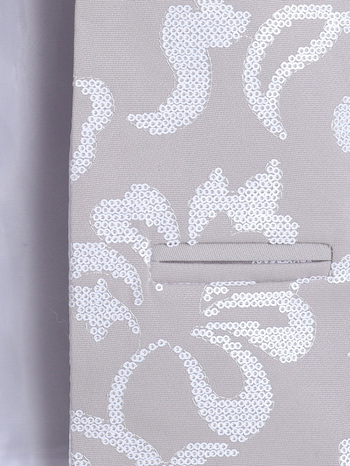 Boys Sequins Embellished Sherwani & Trouser Set With Shrug