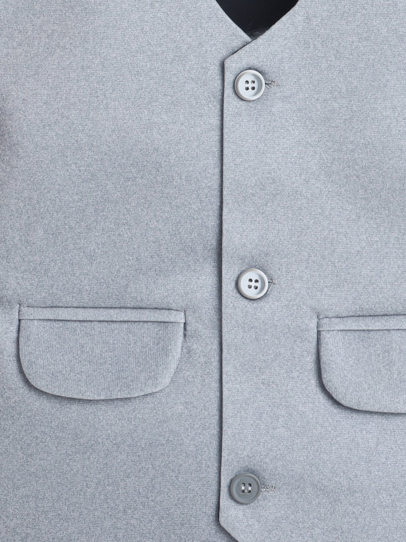 Boys Solid 3 Piece Suit Set With Bow