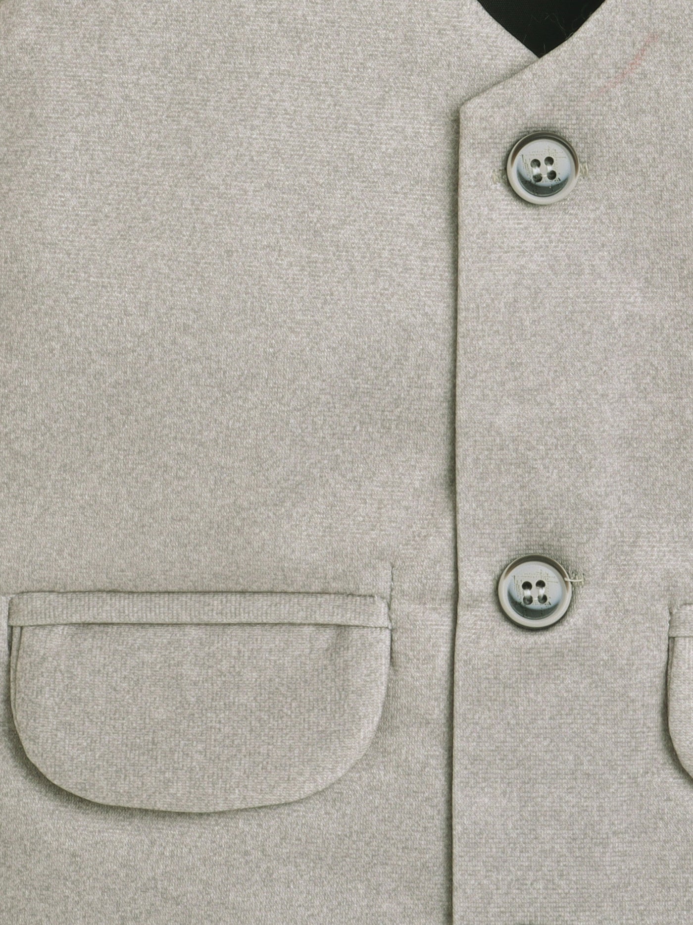 Boys Solid 3 Piece Suit Set With Bow