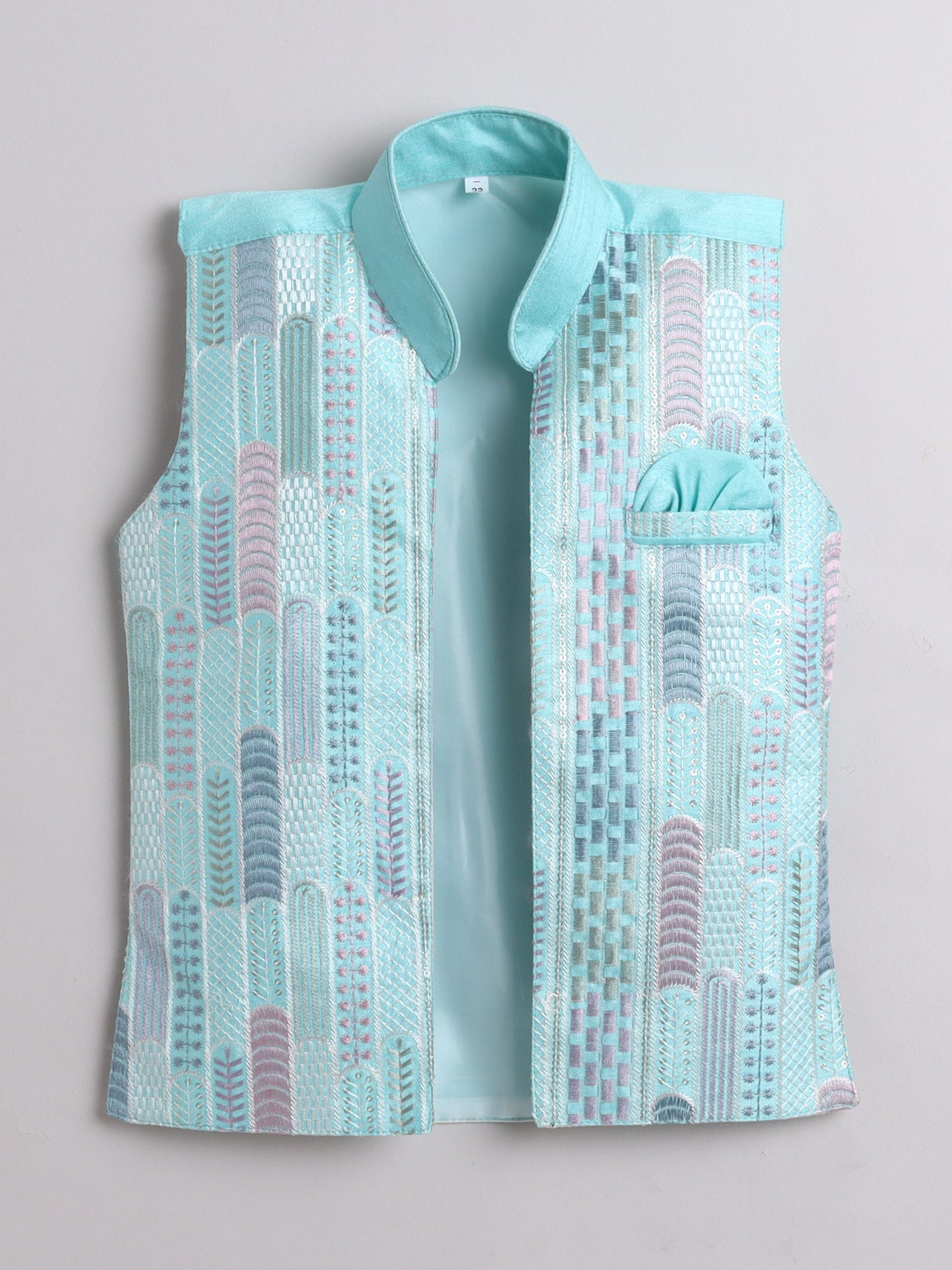 Boys Kurta & Pyjama Set With Waistcoat