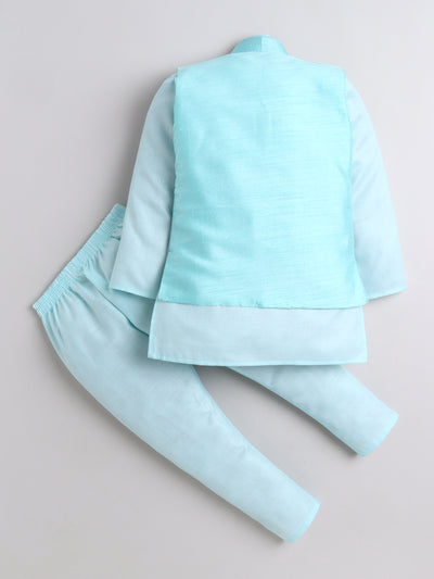 Boys Kurta & Pyjama Set With Waistcoat