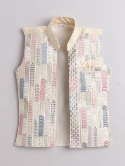 Boys Kurta & Pyjama Set With Waistcoat