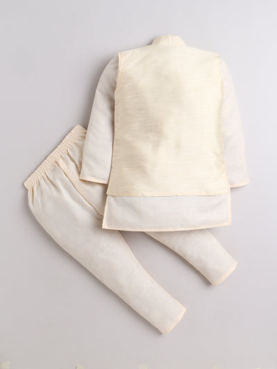 Boys Kurta & Pyjama Set With Waistcoat