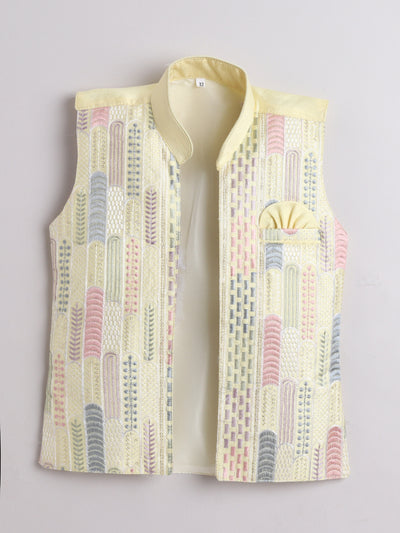 Boys Kurta & Pyjama Set With Waistcoat
