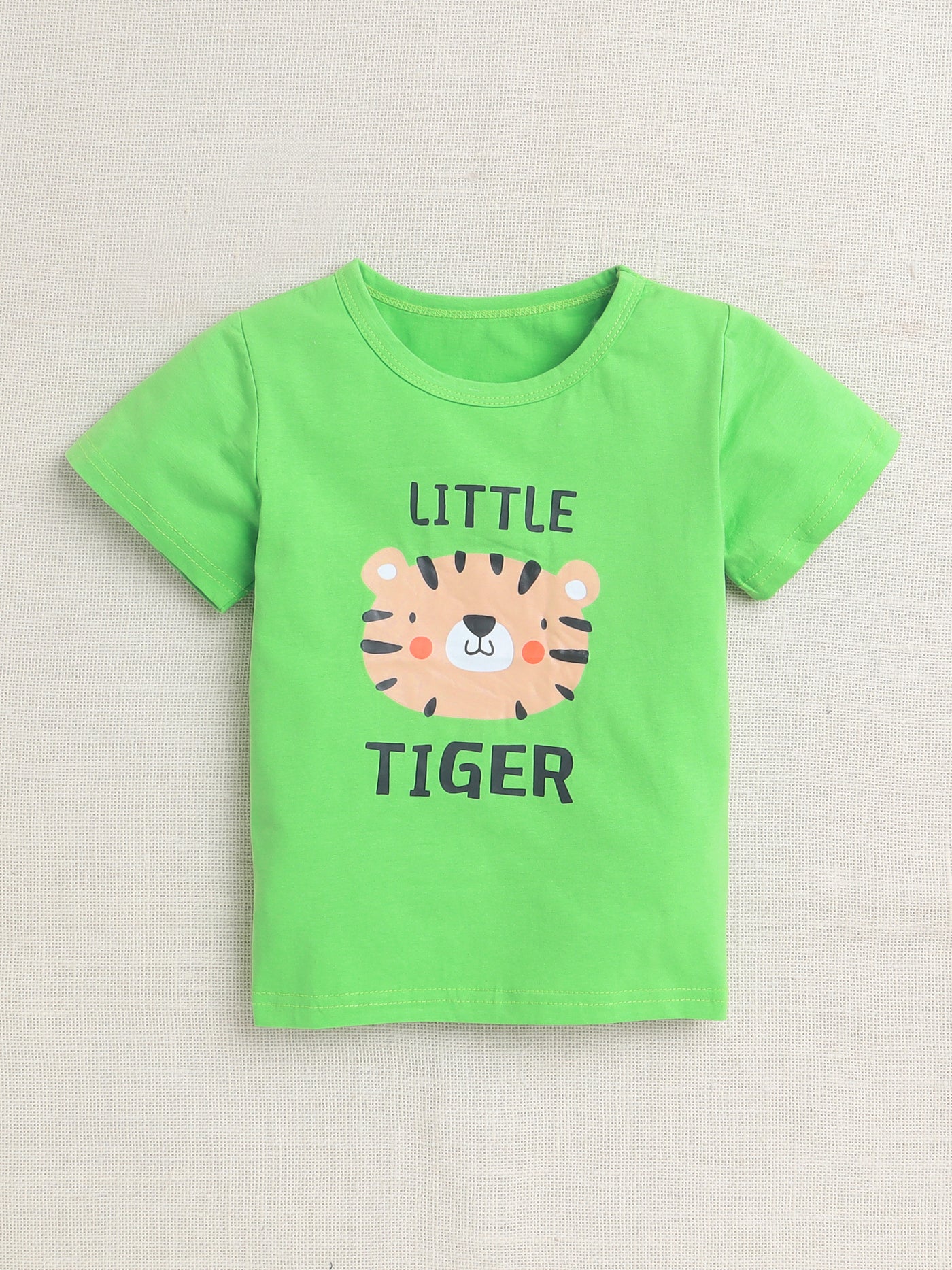 Baby Boys & Baby Girls Half Sleeves Printed T-shirt & Shorts Set