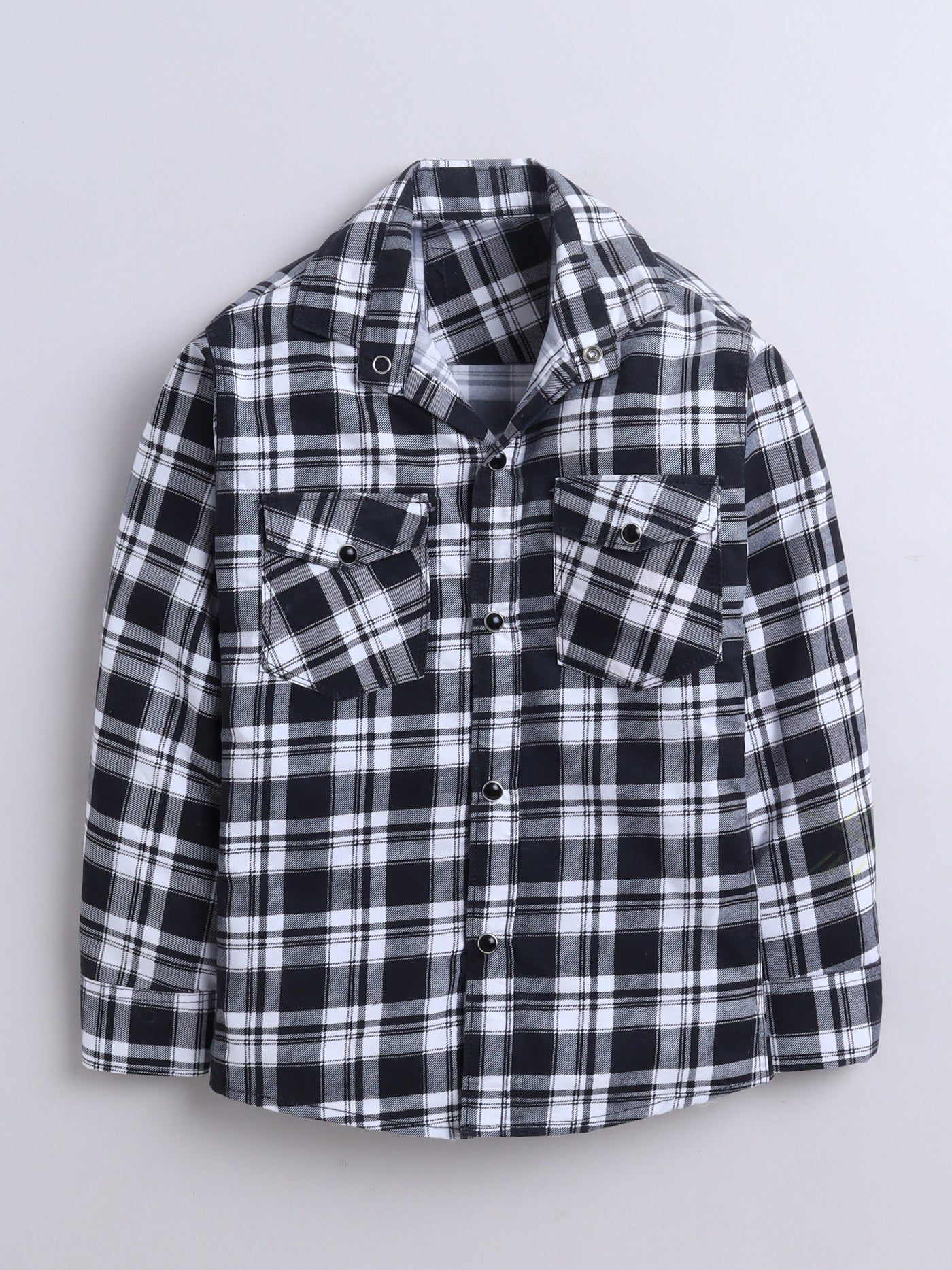 Boys Cotton Blend Checked Shirt