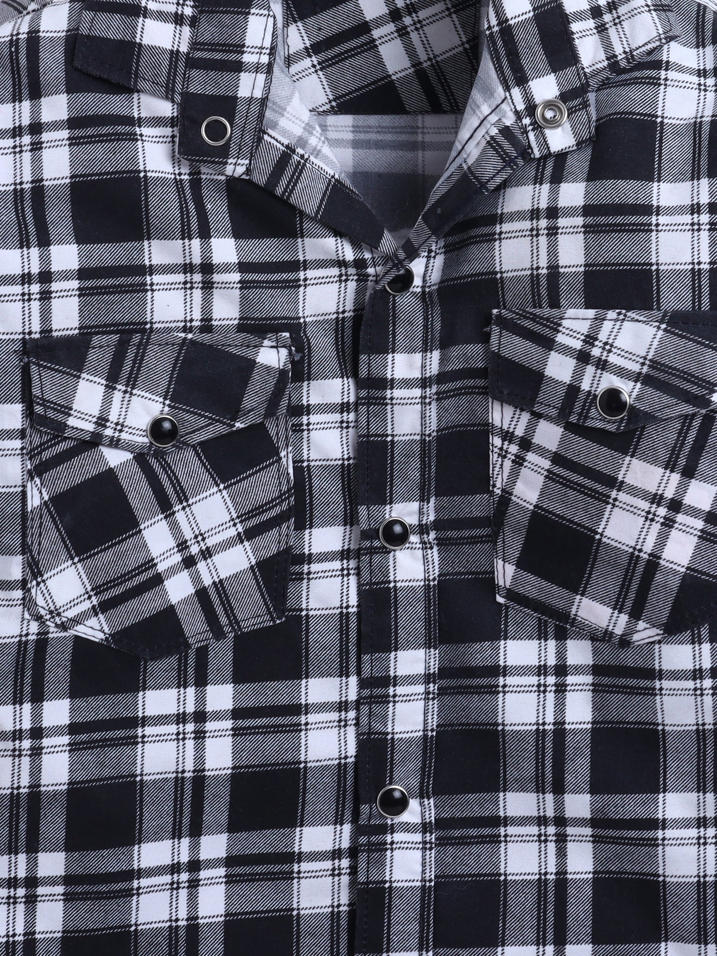 Boys Cotton Blend Checked Shirt