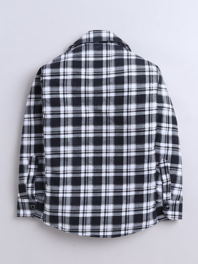 Boys Cotton Blend Checked Shirt