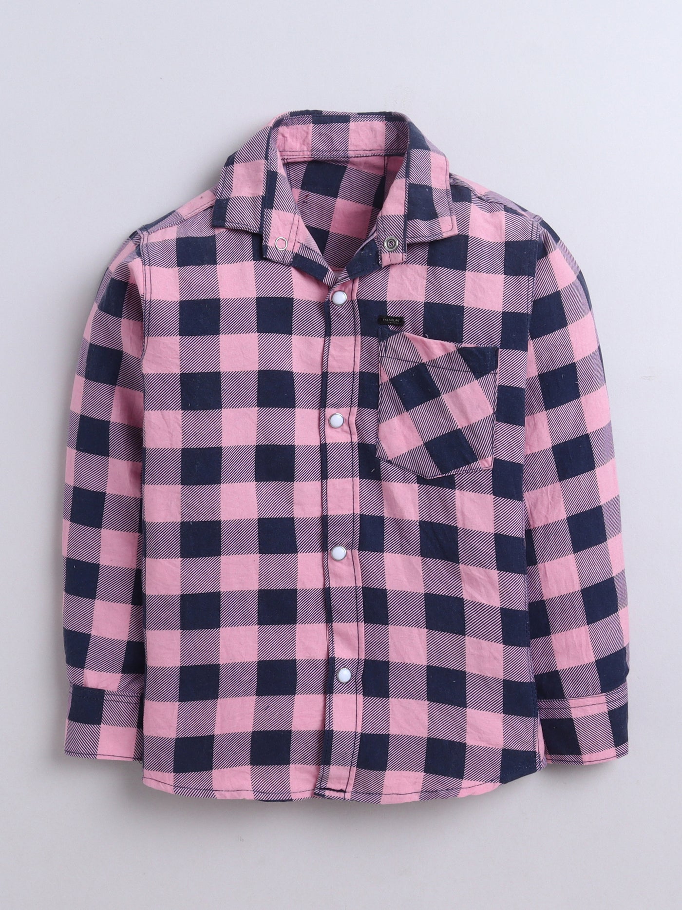 Boys Cotton Blend Checked Shirt