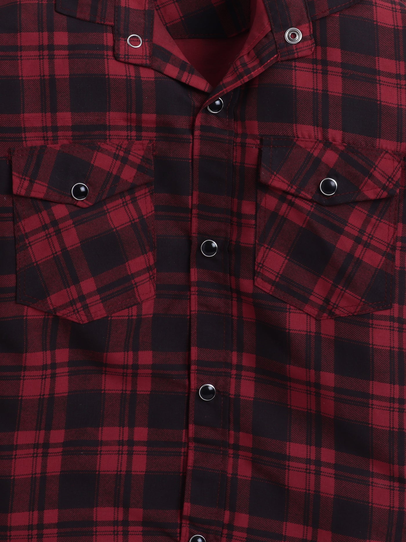 Boys Cotton Blend Checked Shirt