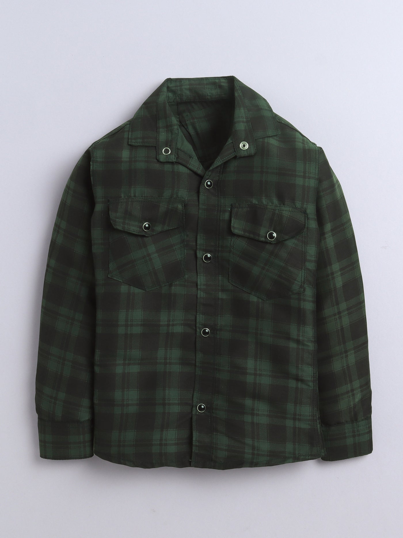 Boys Cotton Blend Checked Shirt