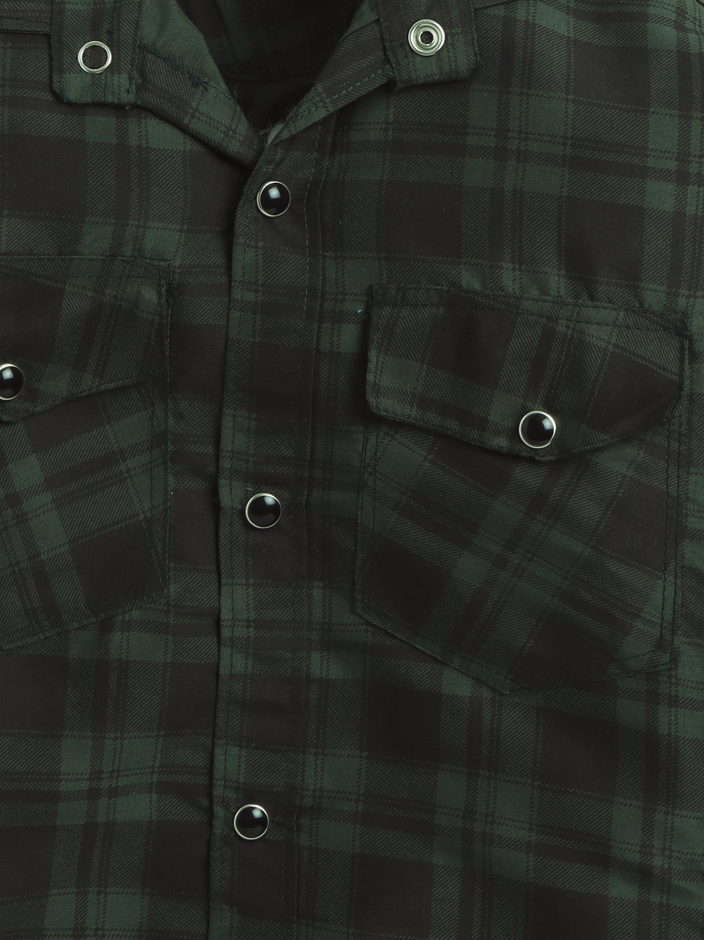 Boys Cotton Blend Checked Shirt