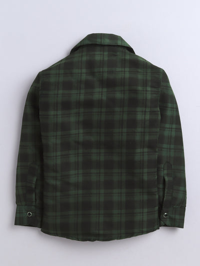 Boys Cotton Blend Checked Shirt