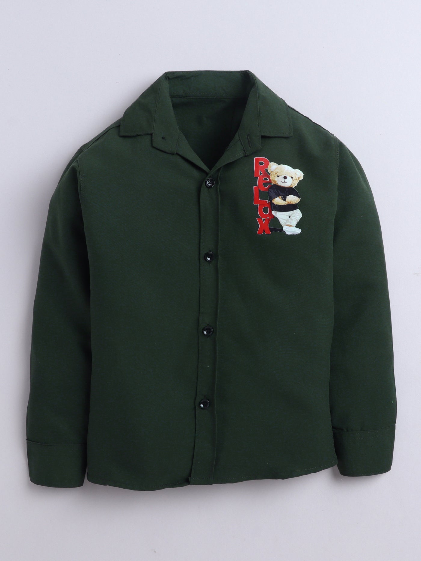 Boys Cotton Blend 3D Graphic Print Shirt