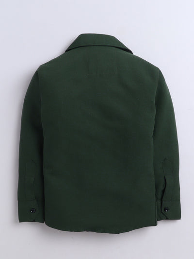 Boys Cotton Blend 3D Graphic Print Shirt