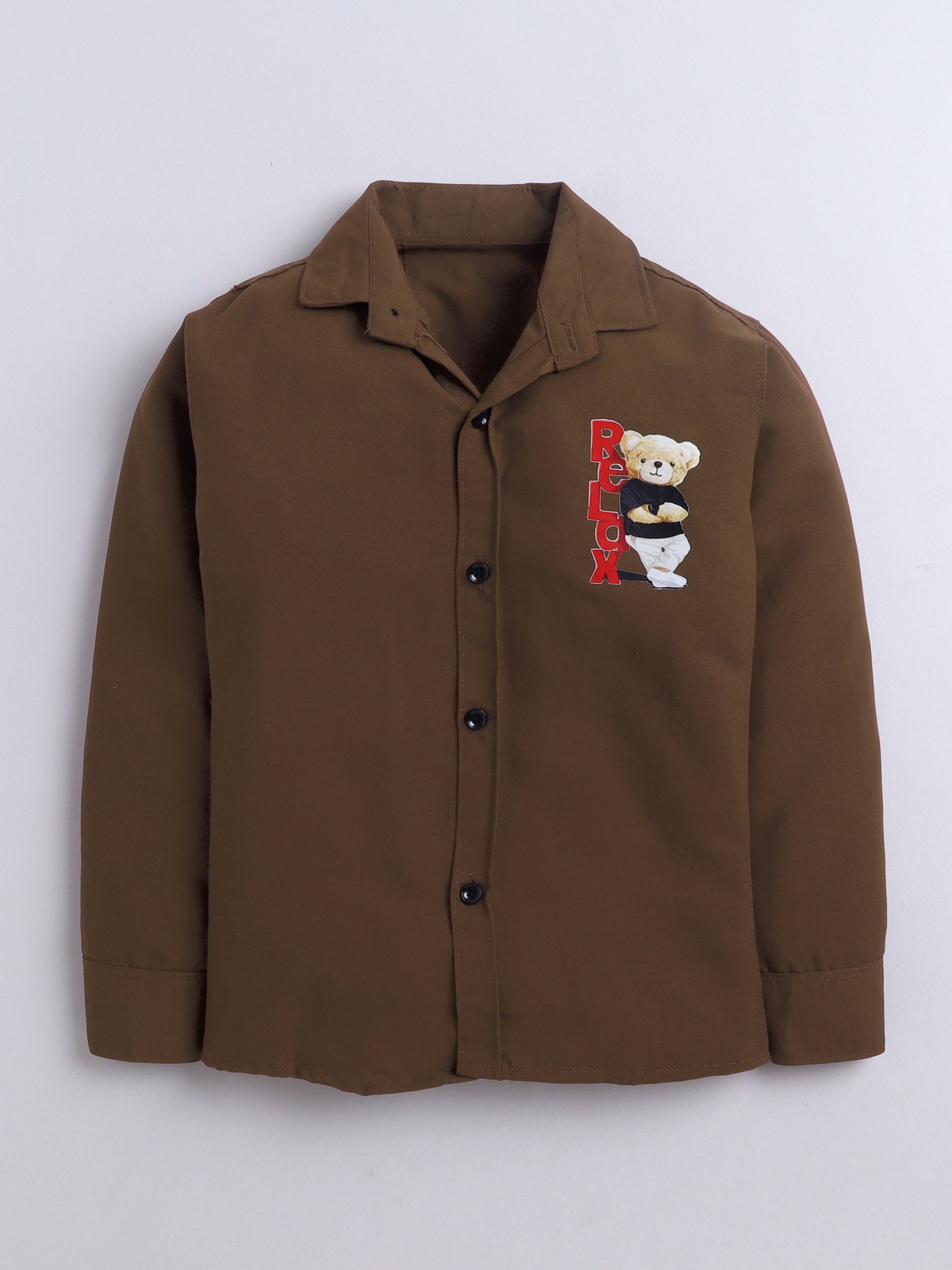 Boys Cotton Blend 3D Graphic Print Shirt