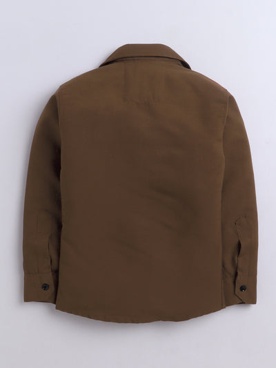 Boys Cotton Blend 3D Graphic Print Shirt