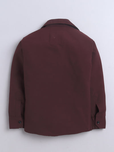 Boys Cotton Blend 3D Graphic Print Shirt