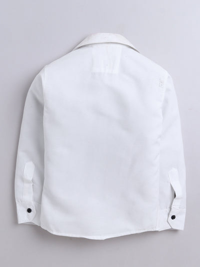 Boys Cotton Blend 3D Graphic Print Shirt