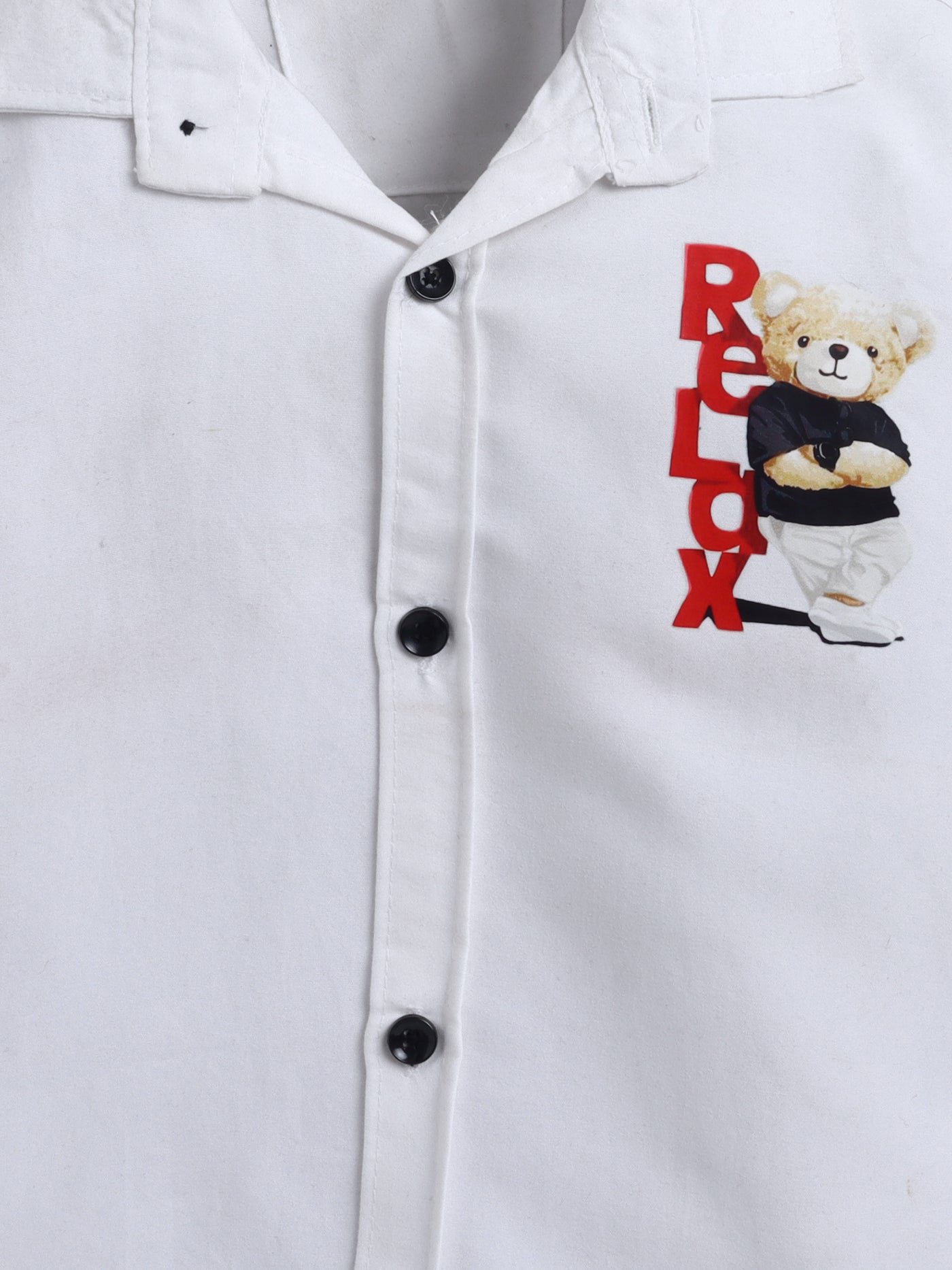 Boys Cotton Blend 3D Graphic Print Shirt