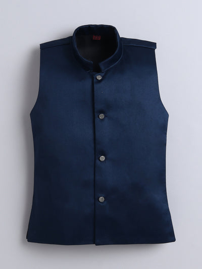 Boys Geometric Sequins Embellished Sherwani Set