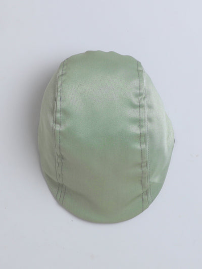 Boys Cotton Full Sleeves Solid Shirt & Trouser Set With Cap, Suspender, Bow