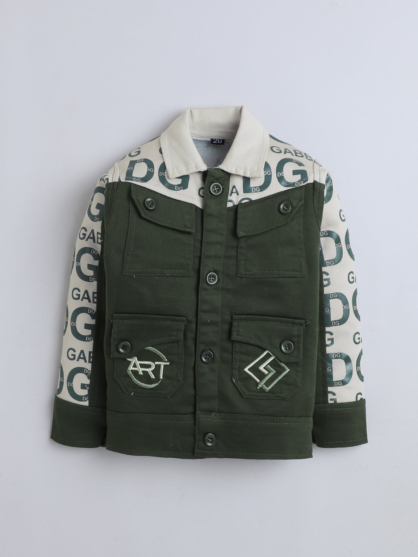 Boys Cotton Blend Graphic Print Jacket T-shirt & Trouser Set