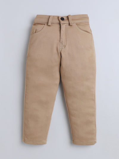 Boys Cotton Blend Graphic Print Jacket T-shirt & Trouser Set